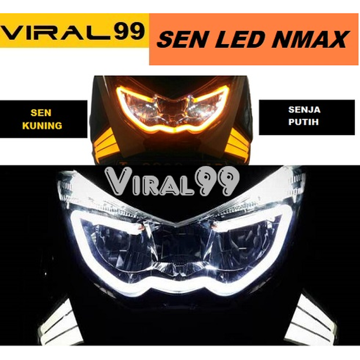 Lampu sen depan Motor Nmax LED Merah Biru Putih