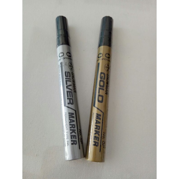 

Spidol Snowman Marker Besar Permanen GOLD, SILVER