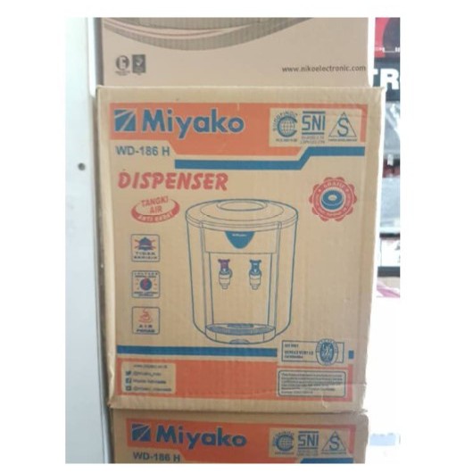 Miyako Dispenser Air Hot &amp; Normal WD-186H Dispenser Meja WD 186H WD186