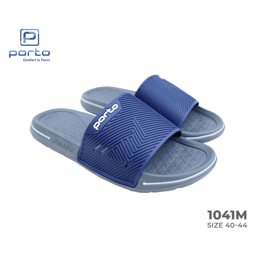 Sandal Slop Karet Pria Sandal Porto 1041M