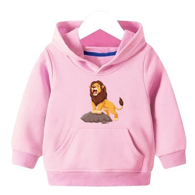 SWEATER LION'S ROARING HOODIE ANAK FLEECE