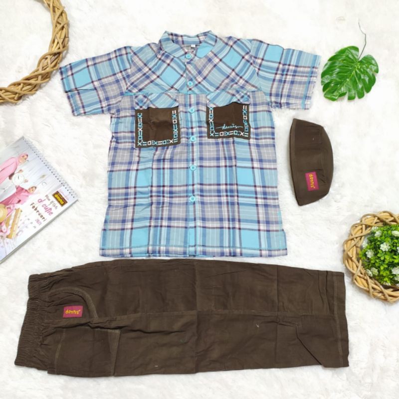 KOKO ANAK DANNIS TERBARU TAPL1003 BIRU SZ 8 TERACOTA SZ 5