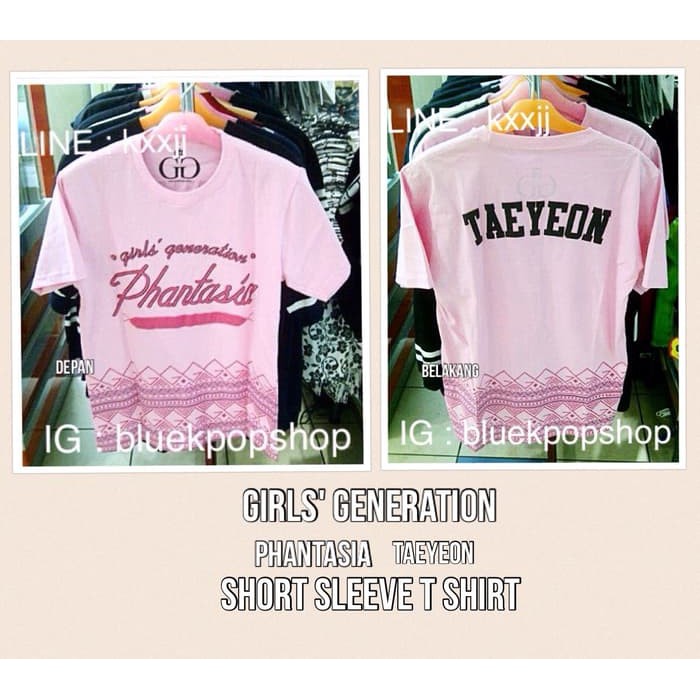 Kaos Tshirt Lengan Pendek Kpop Girls' Generation PHANTASIA TAEYEON