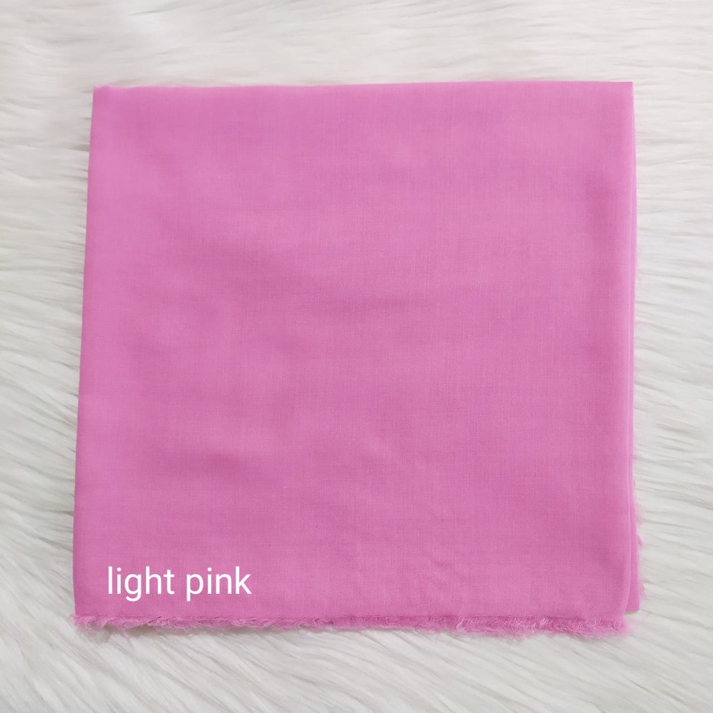 TERMURAH SAUDIA / Segiempat ORIGINAL SAUDI/ JILBAB RAWIS /JILBAB KATUN/jilbab murah-Light Pink