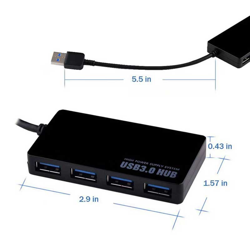 [USB 3.0  Laptop PC High Speed Splitter ][4 Ports USB Laptop PC Expander]