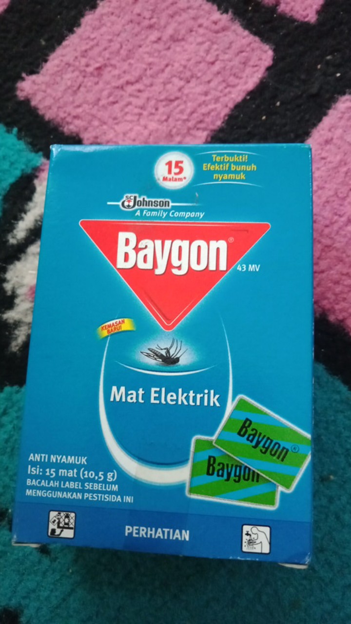 Obat Nyamuk Baygon Elektrik/ Baygon Mat 15 Mat