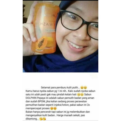 [BPOM] DOLPHIN BODY WASH SABUN CAIR PEMUTIH 500ML SIAP KIRIM