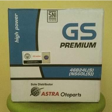 Accu/Aki Mobil GS Astra NS60LS untuk Mobil Yaris, CRV, Civic, Accord