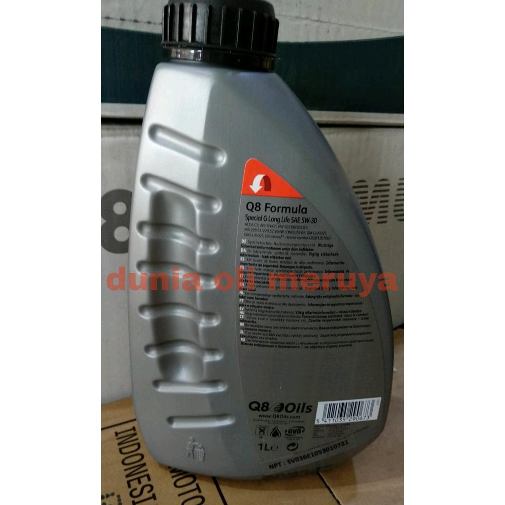 Promo Oli Q8 Special G Long Life 5 - 30W 1Liter Dexos 2