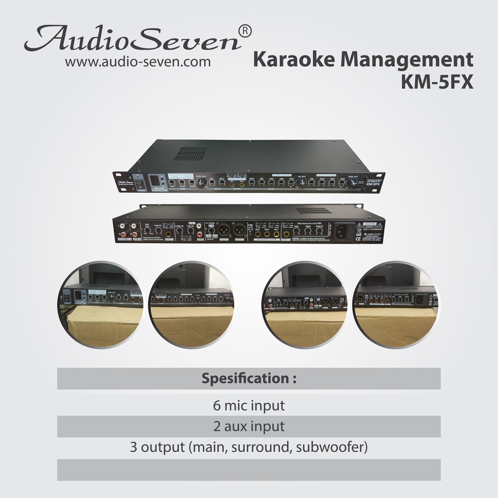 Karaoke Management Audio Seven Original KM-5FX Analog bukan Digital