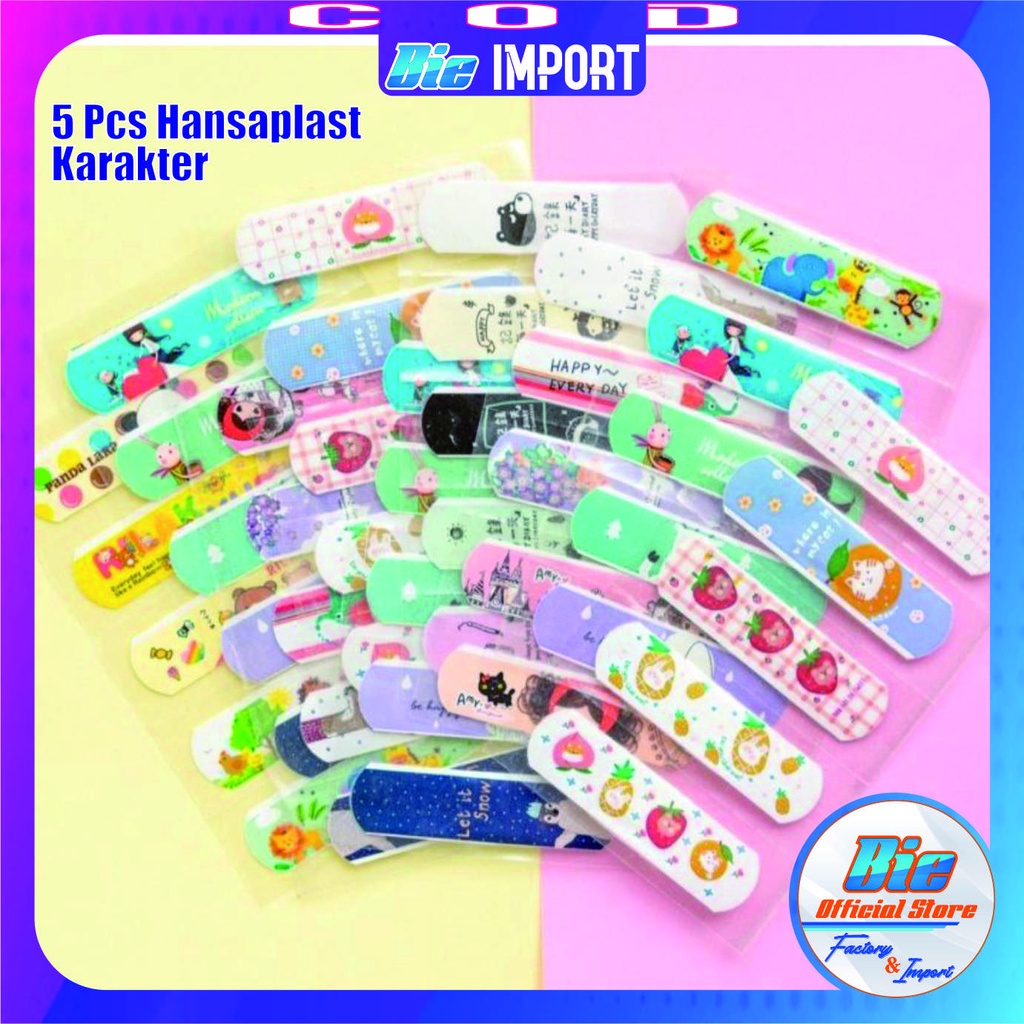 Handsaplast Karakter Korean Style Impor Best Seller / Plaster Luka Karakter Lucu