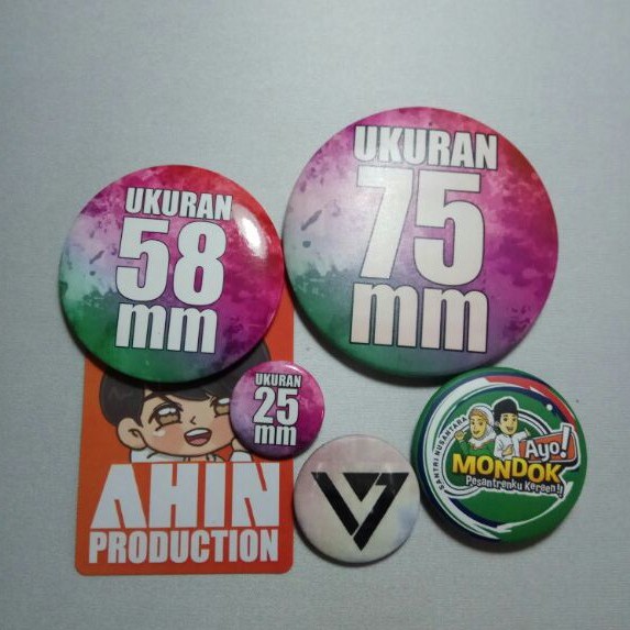 

Pin Peniti Custom uk 58mm dan 75mm