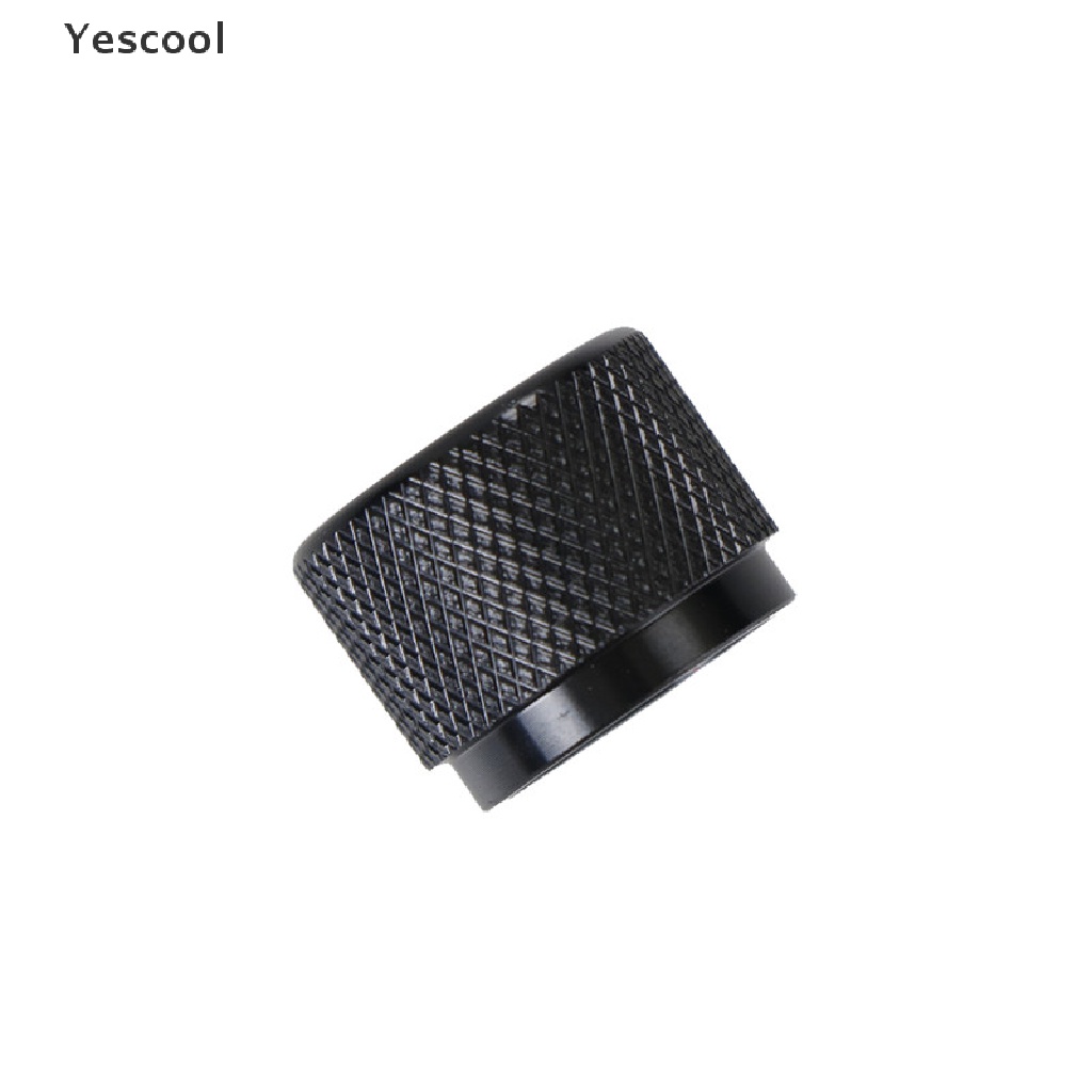 Yescool Kenop Potentiometer Putar Bahan Aluminum Warna Hitam Diameter 20mm x 15.5mm