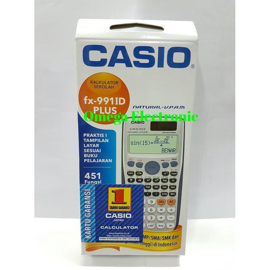 

Promo Casio FX 991 ID Plus - Scientific Kalkulator Terlaris