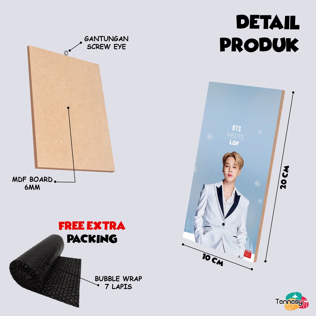 HIASAN DINDING WALL DECOR BTS ARMY 10x20CM PAJANGAN POSTER DEKORASI DINDING KAMAR TIDUR RUMAH