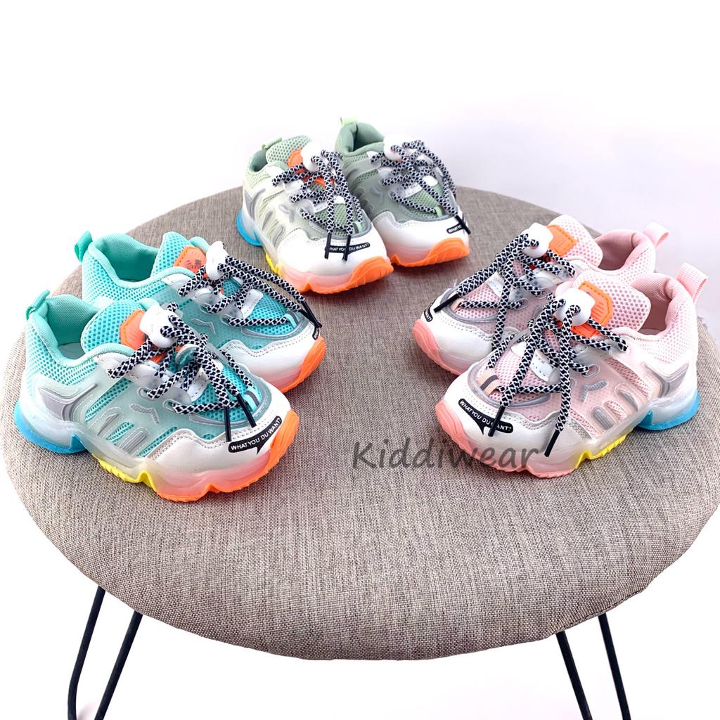 (Kiddiwear) Sepatu led anak / Sepatu Anak Casual Import  MBK52