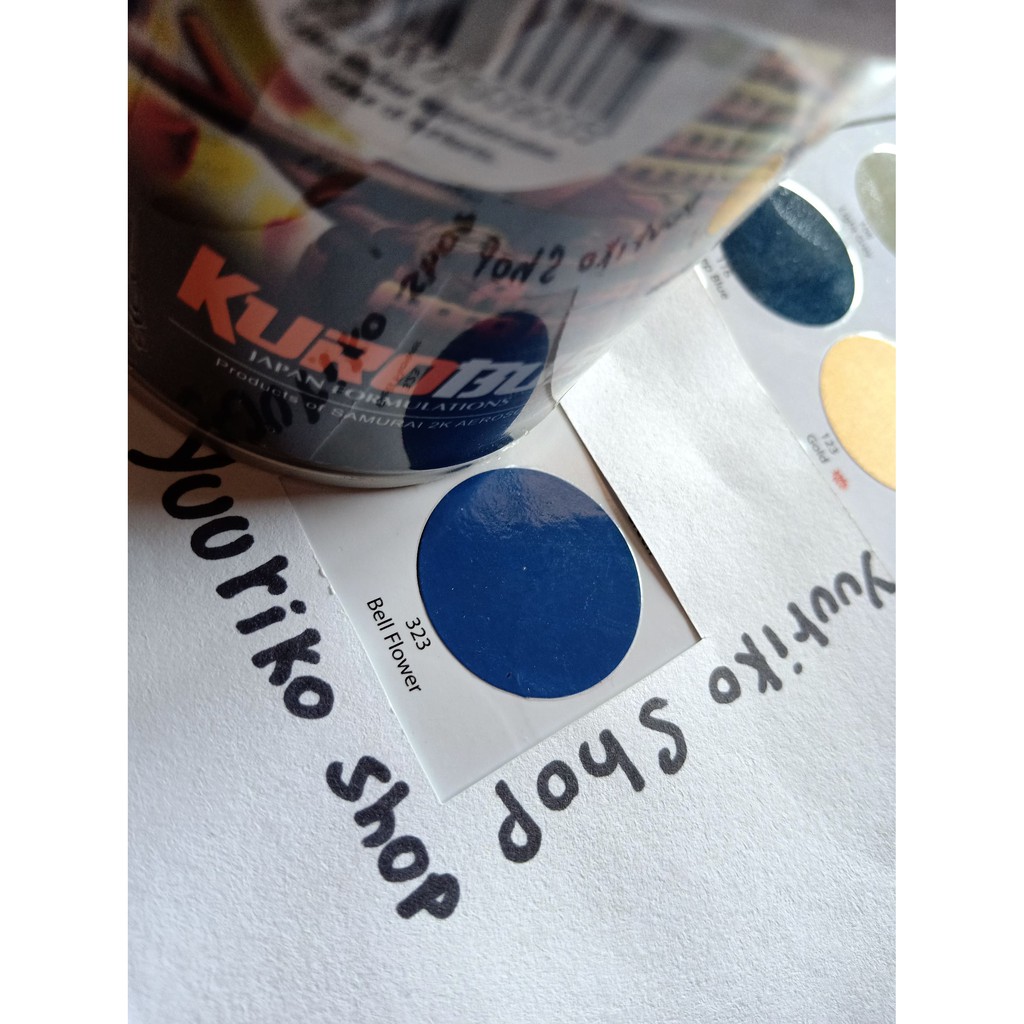 Pilok Samurai Cat Samurai Paint 323 bell flower Cat Semprot biru tua