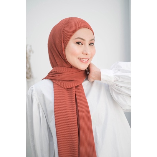 Pashmina Plisket Premium Part 1 FULL TANPA GARIS TENGAH