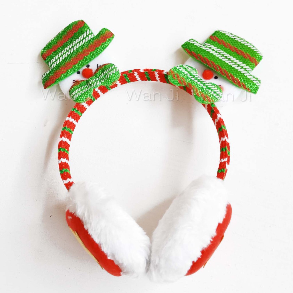 Bando Natal HB 01-04 | Topi Natal Santa | Aksesoris Bando Winter Earmuff