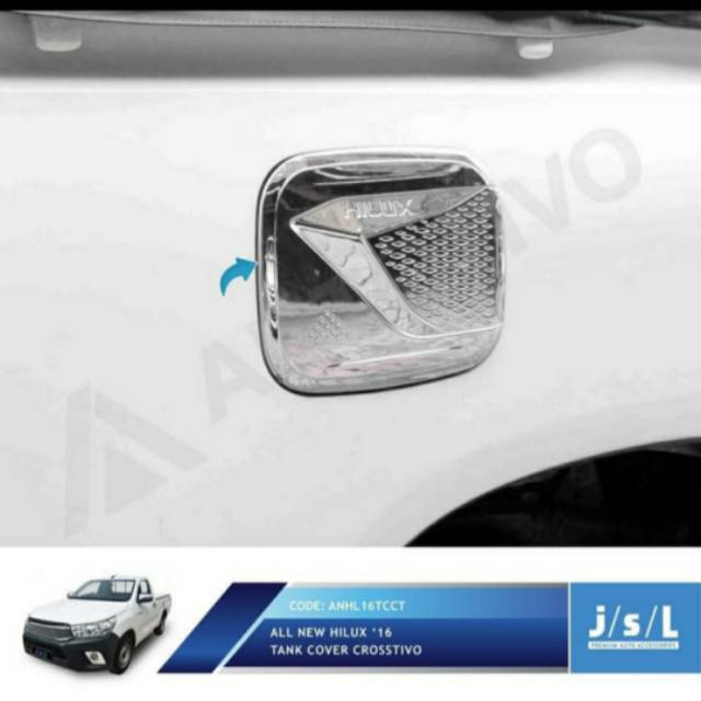 Tank cover/ tutup tangki bensin all new Hilux model crosstivo jsl