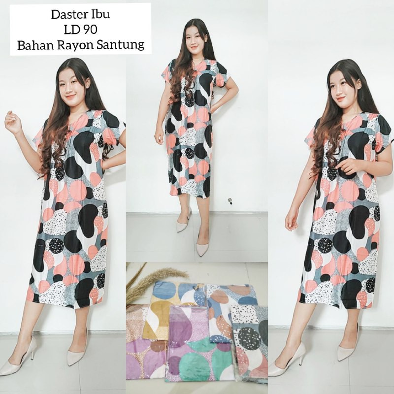 DASTER IBU JUMBO VIRAL BAJU TIDUR KEKINIAN TIE DYE HARGA GROSIR MOTIF RANDOM SURABAYA SIDOARJO