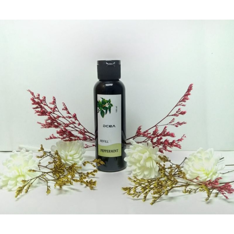 Reed Diffuser Aromatherapy Bunga Difuser Aroma Pengharum Ruangan Pewangi Oil Reed Difuser REED DIFFUSER LOVER'S GRASS REED DIFFUSER REFILL REED DIFFUSER HAMPERS PENGHARUM RUANG AROMATERAPI-REFILL100ml PEPRMINT