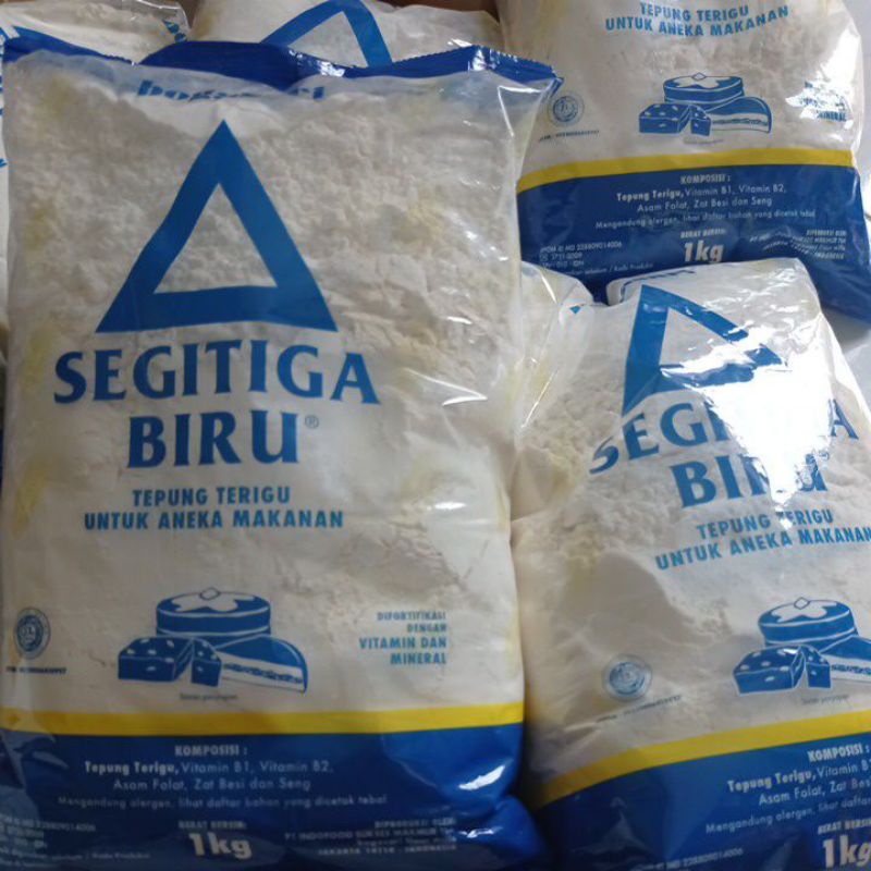 

Tepung Terigu KUNCI BIRU 1Kg SEGITIGA BIRU 1Kg