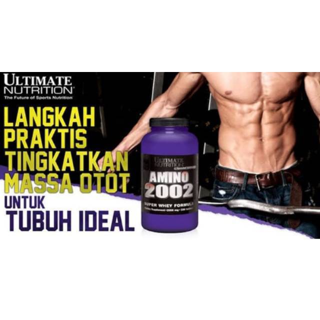 MASSA OTOT 2002 ULTIMATE NUTRITION AMINO 2002 UN Ecer 1tab