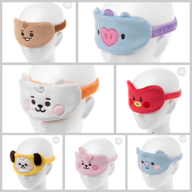 OFFICIAL JAPAN BT21 Tatton Baby Eye Mask Penutup Mata