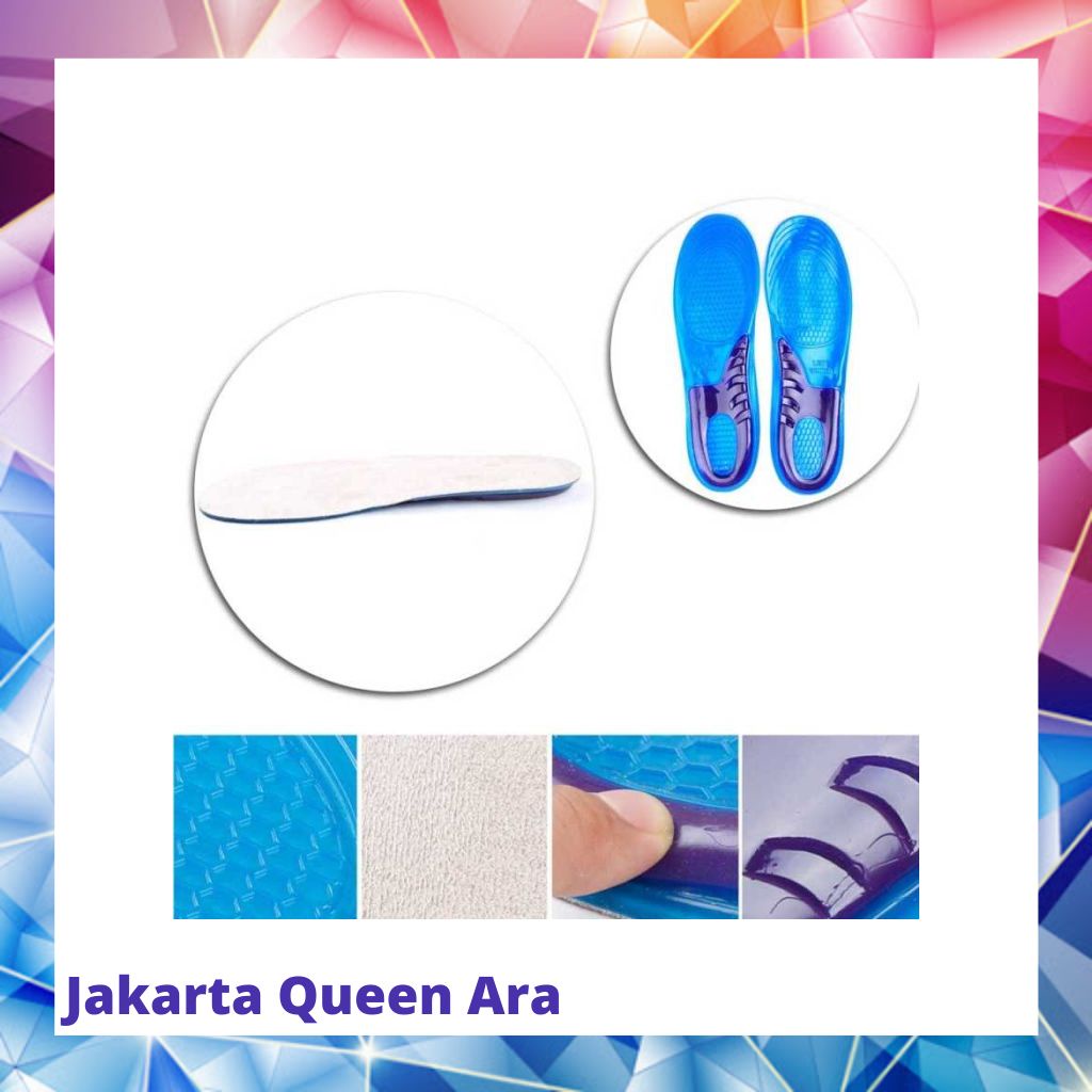 DADIJIER Alas Sol Dalam Sepatu Shock Absorb Gel Orthotic Arch - KY