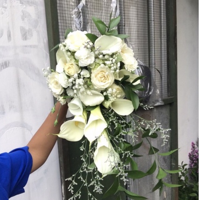 wedding bouquet bandung murah /buket bunga calla lily/bunga wedding florist bandung
