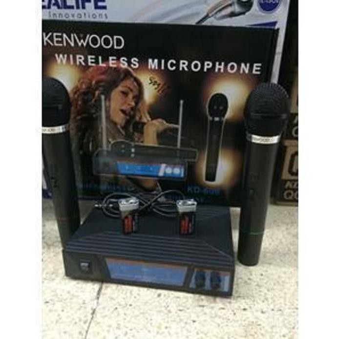 KENWOOD KD 608 MIC DOUBLE WIRELESS UHF - HITAM NEW