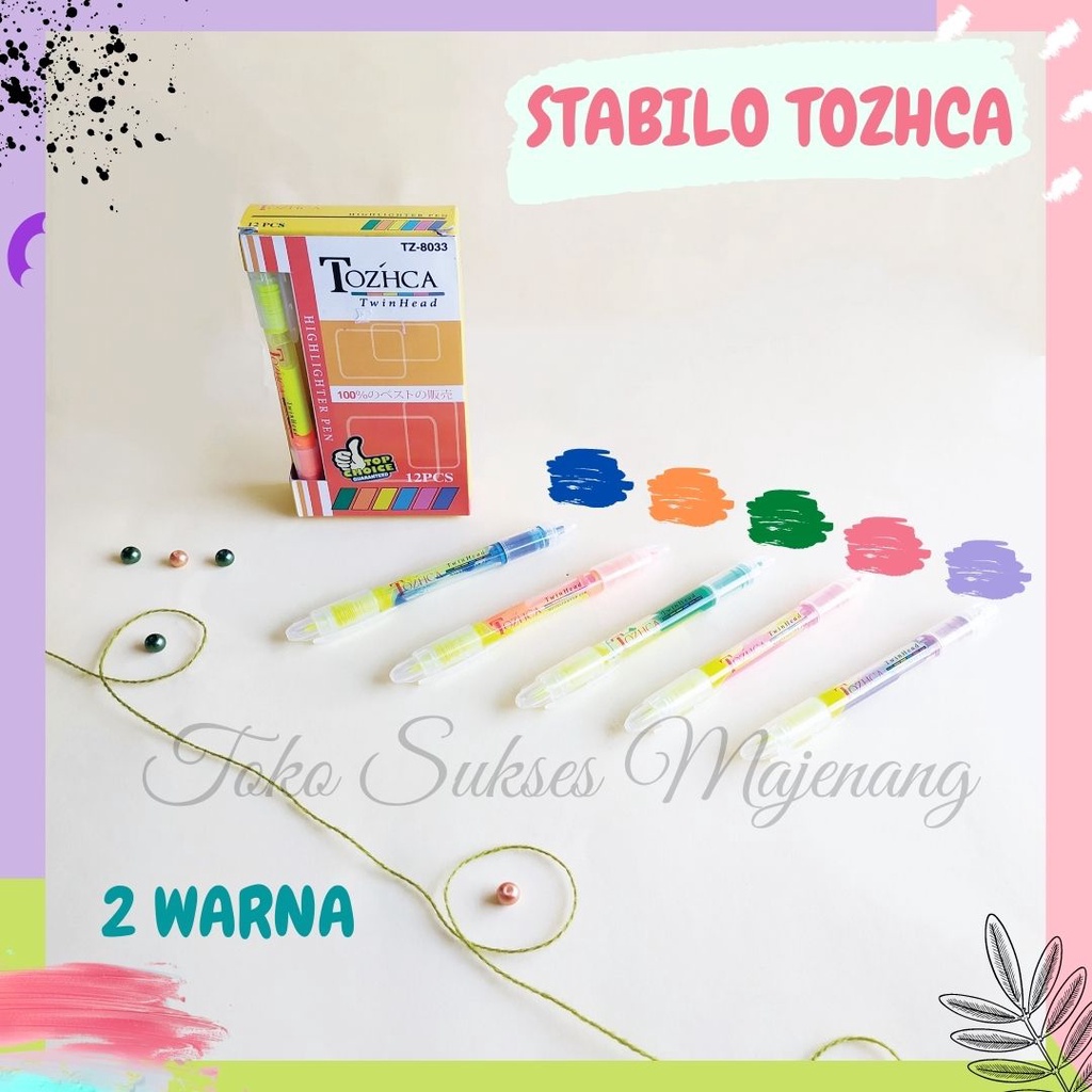 

STABILO TOZHCA 2 WARNA / STABILO TWINPEN / STABILO 2 SISI WARNA MURAH / STABILO WARNA WARNI