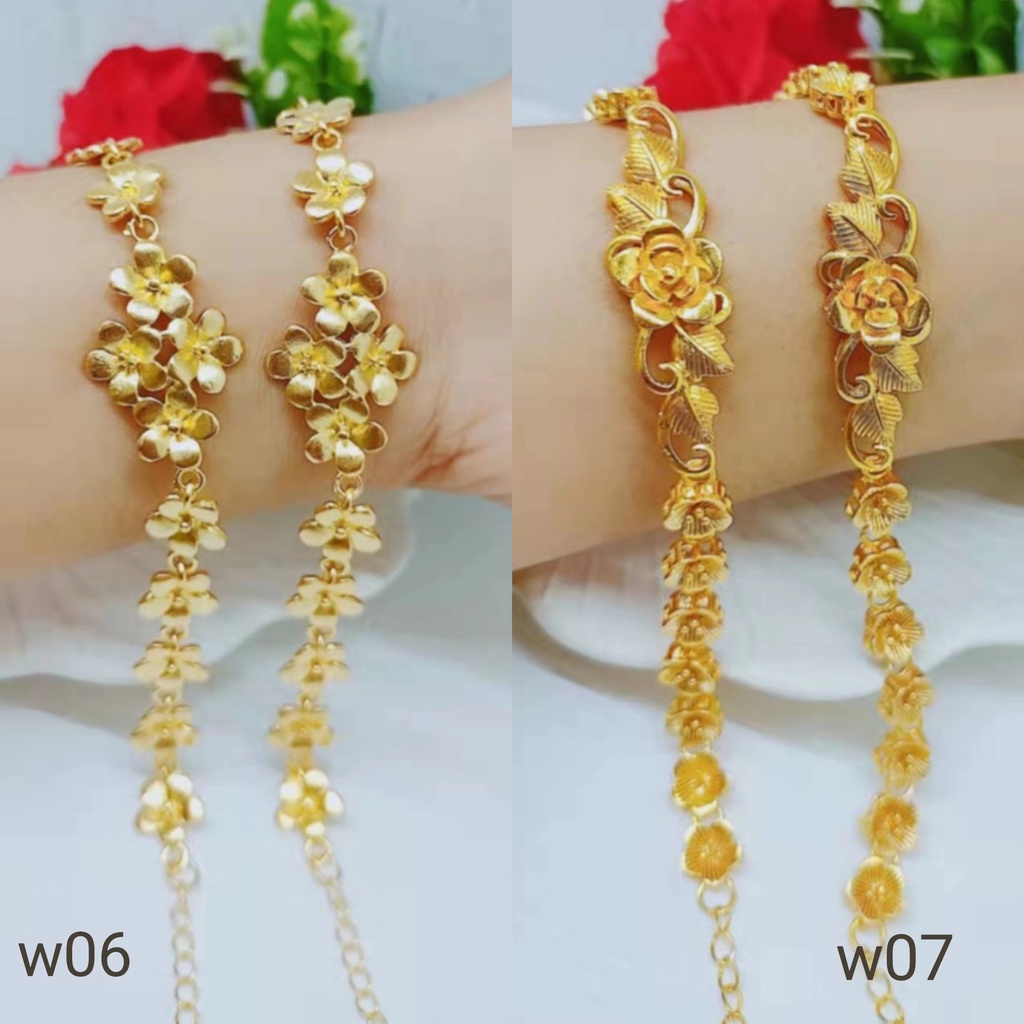 Gelang Xuping Lapis Emas 24K Perhiasan Fashion w06/07