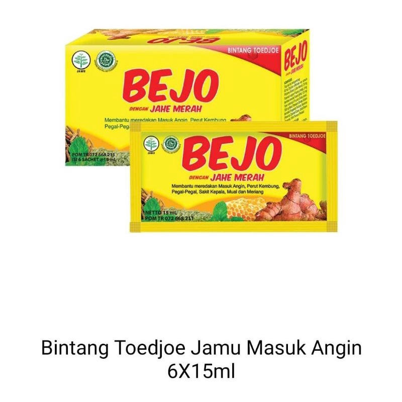 

Bejo jamu masuk angin 6x15ml ,1 Kotak