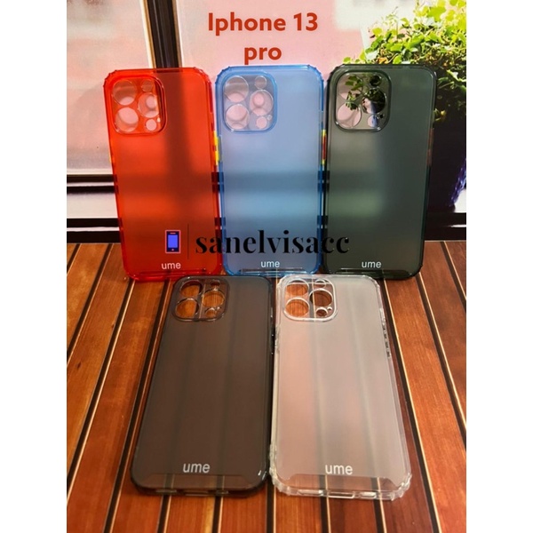 Case Iphone 13 Pro , Casing Iphone 13 Pro Soft Case Ume Matte Rainbow