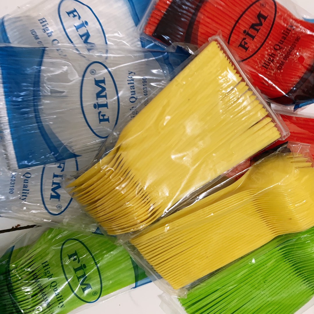 Sendok Garpu/half Fork Bening Merek Fim Harga 1 Pack Isi 25 Pcs