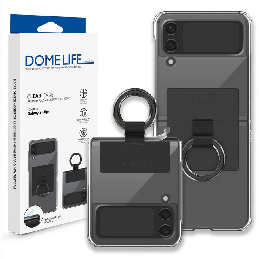 Whitestone Dome Clear Case Samsung Z Flip 4 Clear Case Flip 4 Original