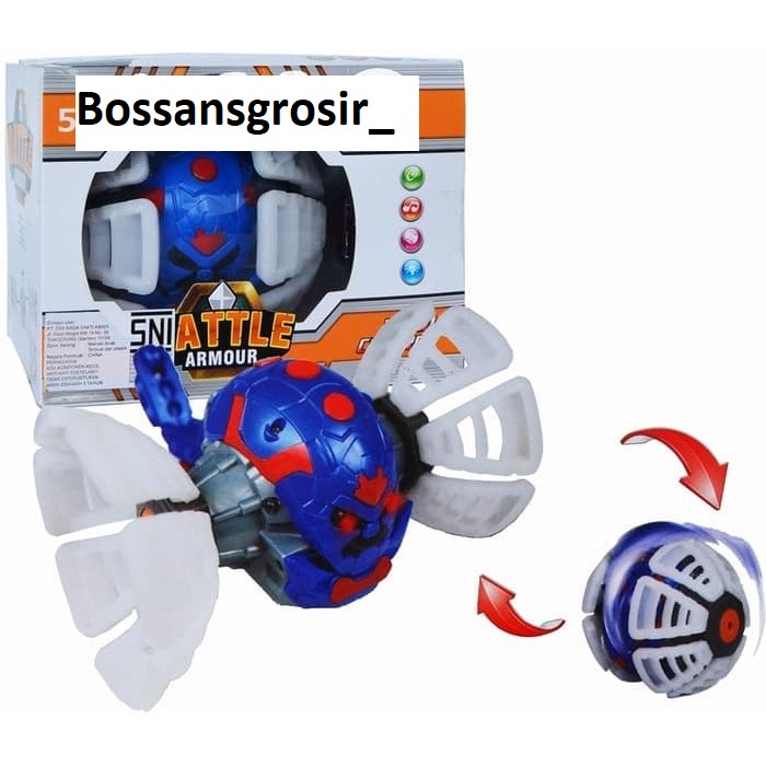 MAINAN RC REMOTE CONTROL ROBOT KALAJENGKING BATTLE ARMOUR HOMYPED ORiGiNAL