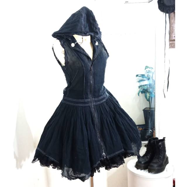 HABIS Hoodie dress gothic