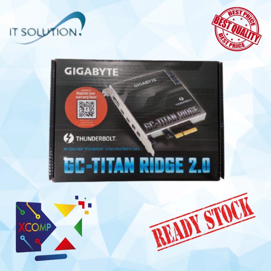 Jual Gigabyte Thunderbold GCTitan Ridge 2.0 Nego Shopee Indonesia