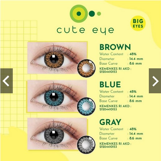 SOFTLENS CUTE EYE by LIVING COLOR ALL COLOR NORMAL