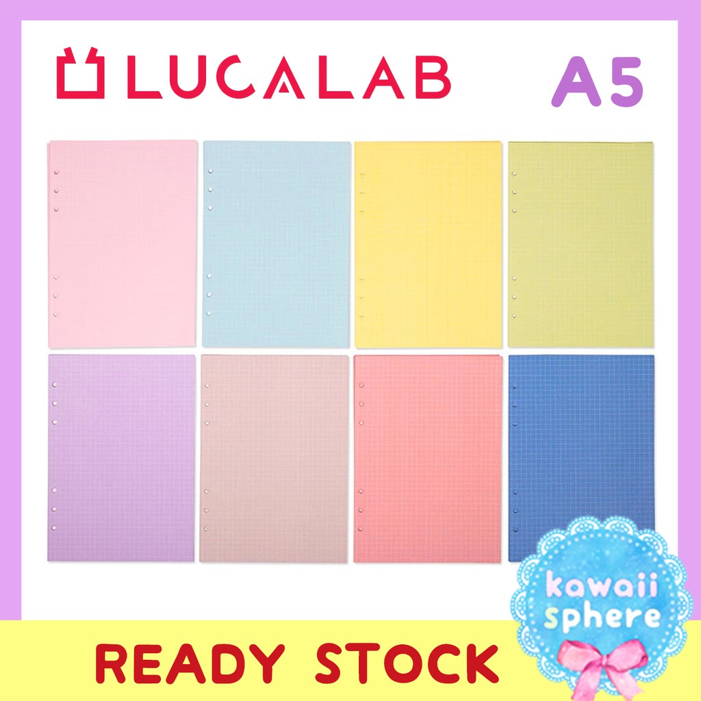 

Lucalab A5 refill color grid note | Refill Ring Binder Korea