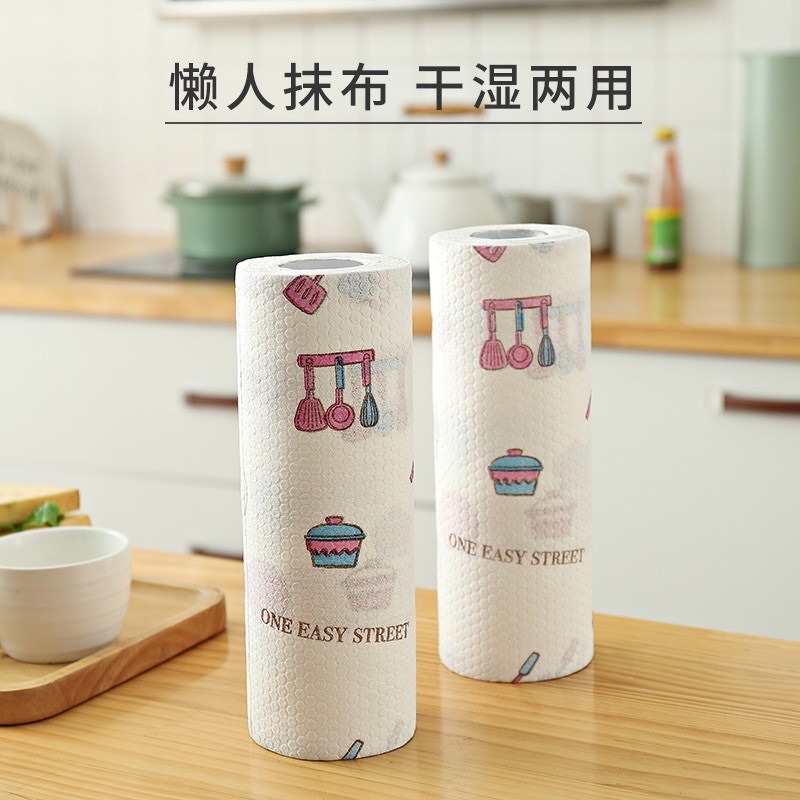 [BISA COD] TISU GULUNG ROLL ISI 200 LEMBAR TISU DAPUR LAZY WIPES/KAIN LAP BENTUK TISU LUCU UNIK