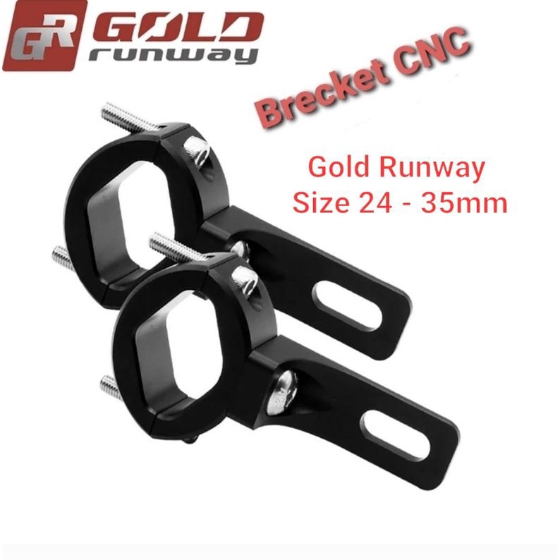 Gold Runway CNC Brecket anodized size 24-35mm Bracket Mount Original