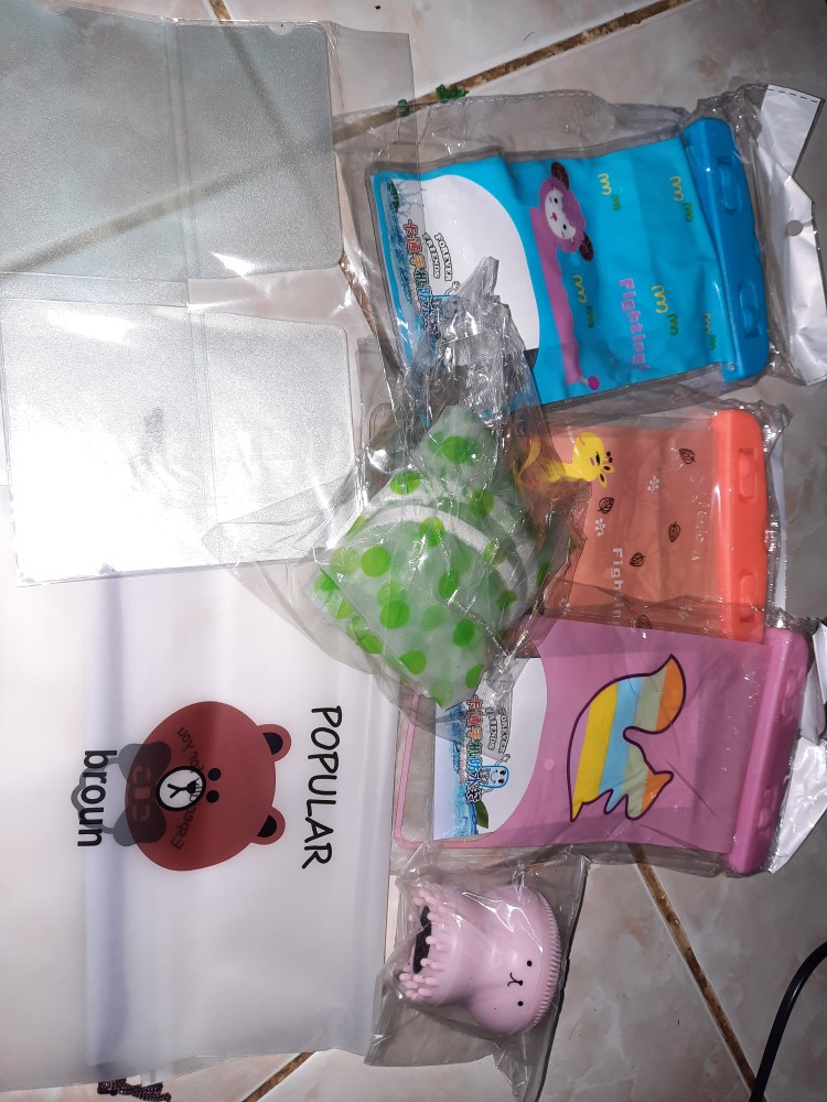 Shower Cap Tebal Penutup Rambut Anti Air Transparan Desain Polkadot Untuk Kamar Mandi