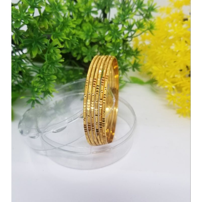 gelang keroncong india set6 dewasa/gelang dubai/gelang india/perhiasan india