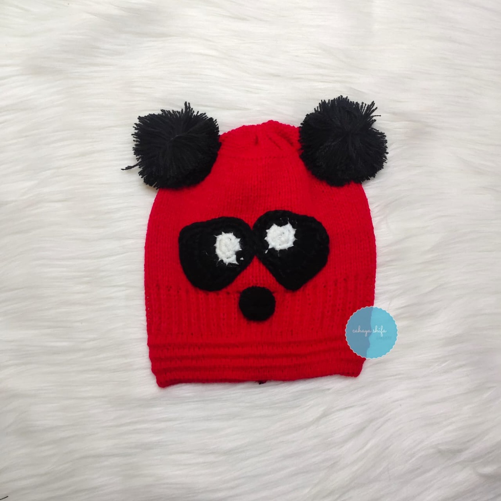 Kupluk MOTIF PANDA Untuk Anak terlaris dan terbaru