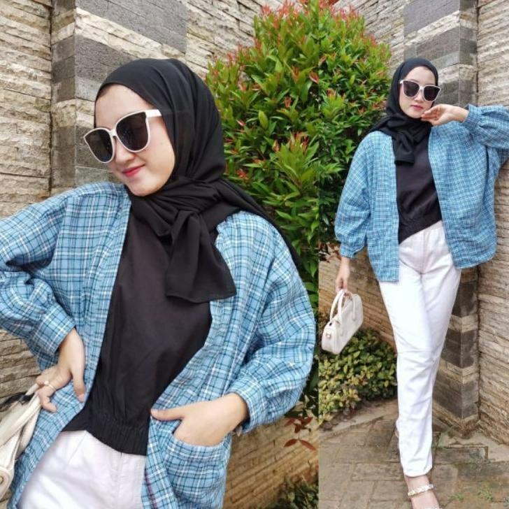OUTER BALON FLANEL WANITA // OUTER BALON GRID PREMIUM // AUTER RAJUT –MJS.29My22н
