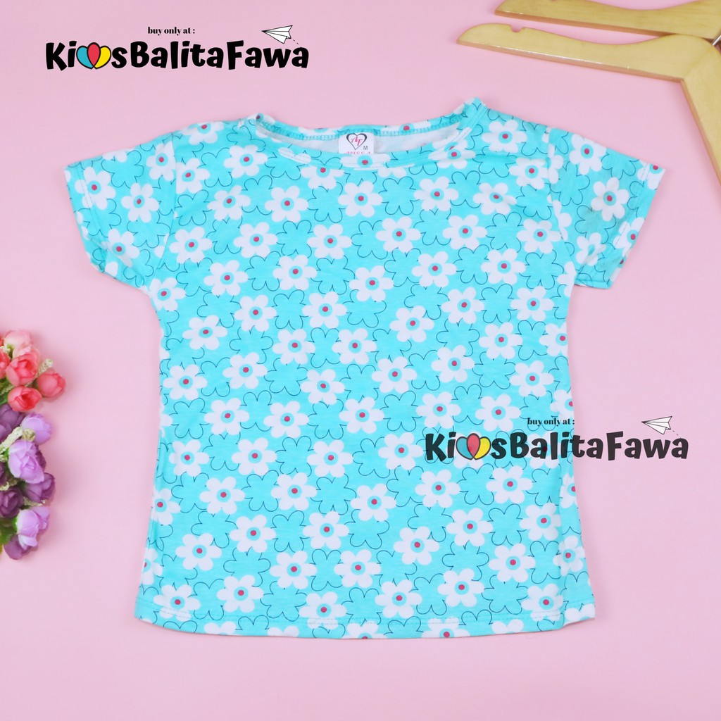 Kaos Ibby uk 1-5 Tahun / Lengan Pendek Anak Perempuan Tshirt Baju Cewek Kaos Adem Murah Branded